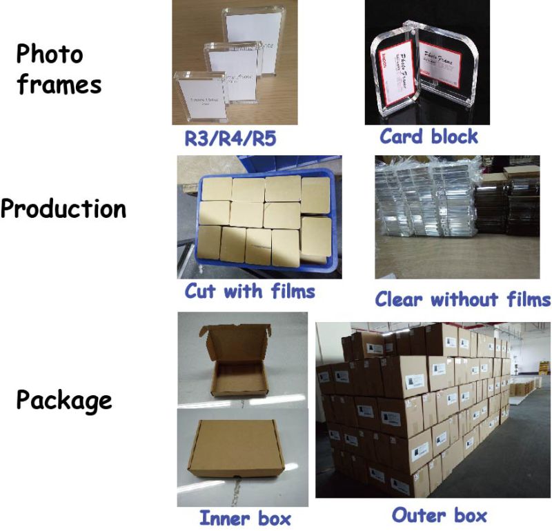 Customized Perspex Photo Frame, Acrylic Photo Frame
