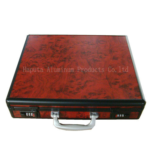 Laptop Brief Case with Red Panel and 2 Combination Locks