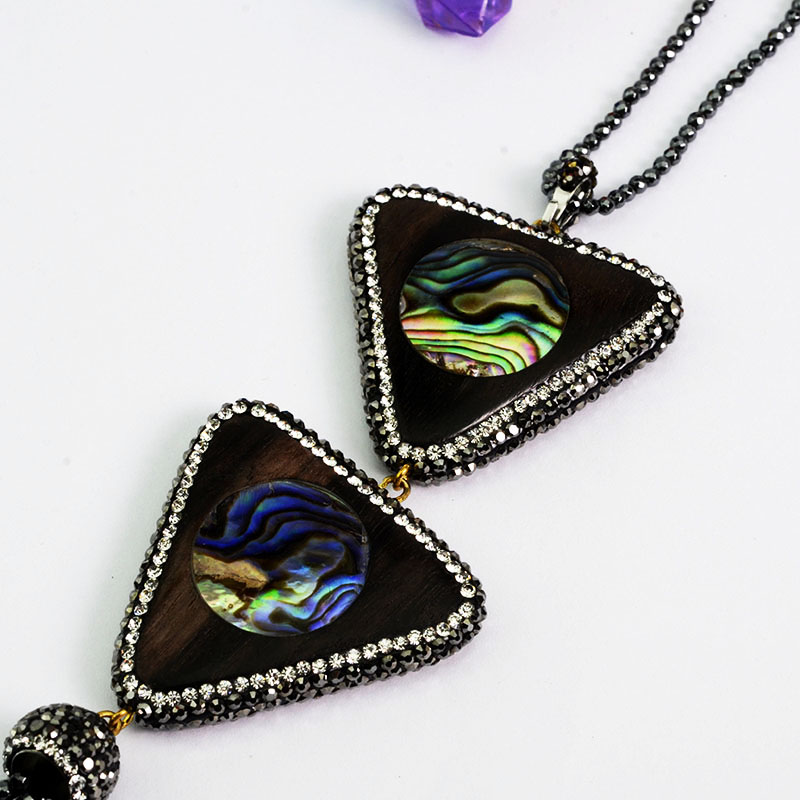 Hot Abalone Paua Shell Jewelry, Genuine Shell Pendant, Sea Shell Necklace, Charms