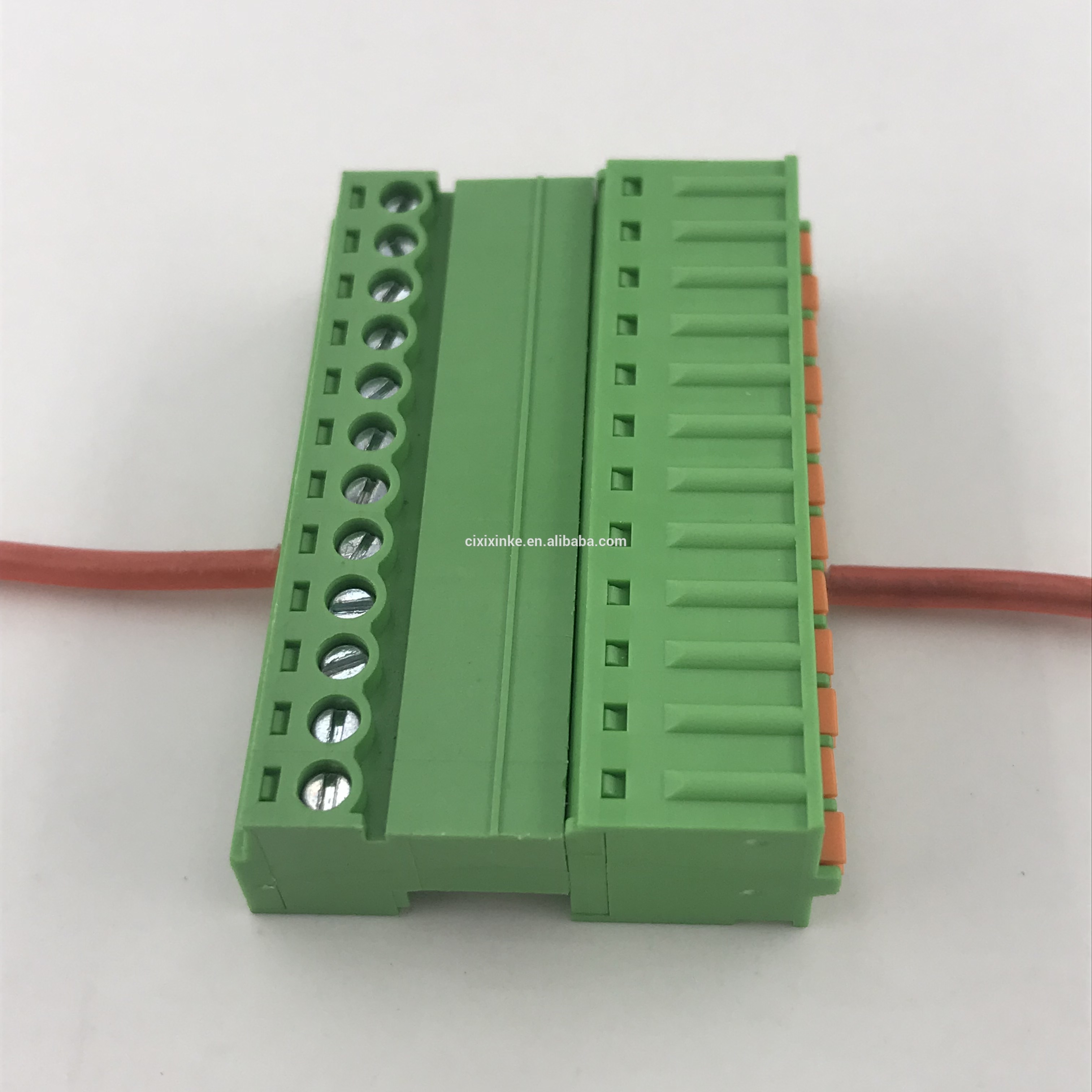 12pin spring plug-in terminal block male to female