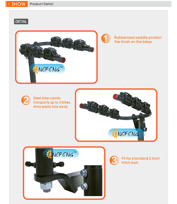 ball mounted bike rack