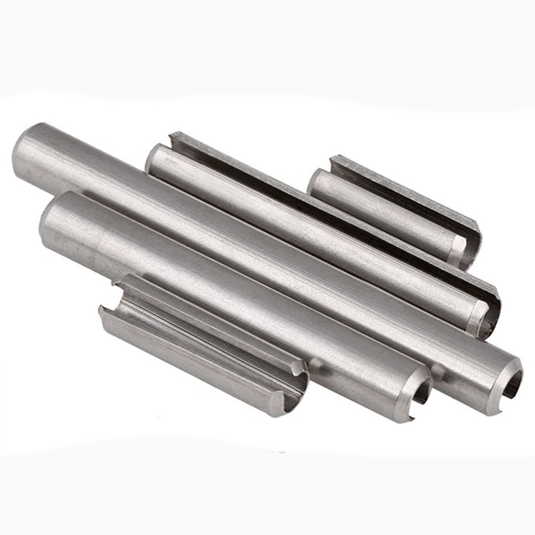 Stainless slotted spring pins