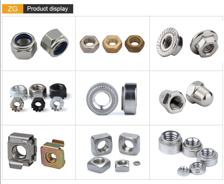 Stainless Steel Hexagonal Flange Face Lock Nut