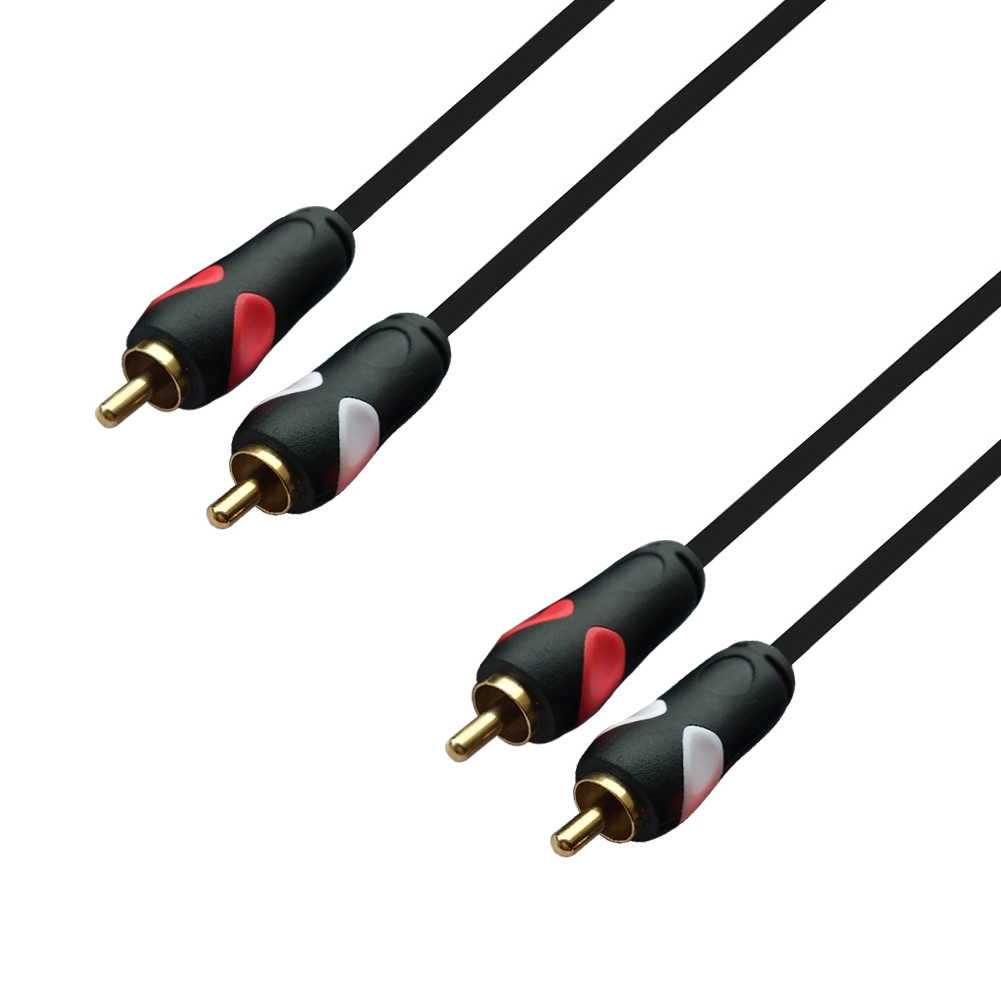 Cable de audio estéreo 2RCA a 2RCA macho a macho