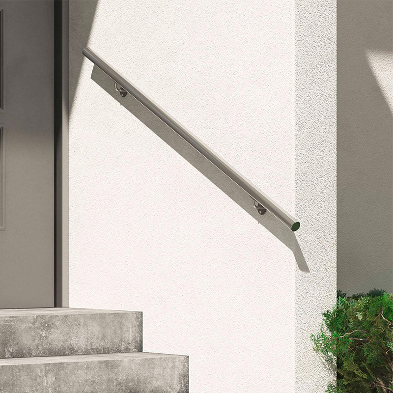 Removable Stainless Steel Pipe Stair Wall Mounted Handrail