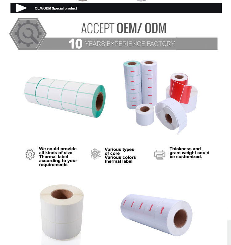 White Color Rolls Self Adhesive Label Paper