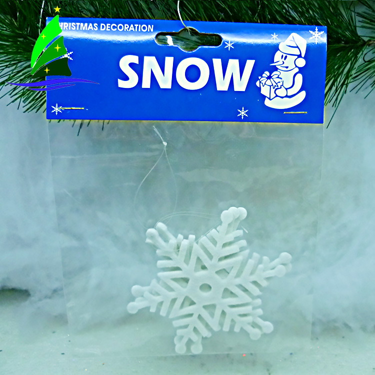 Copo de nieve colgando el árbol de navidad Snowflake Hanging Christmas Tree