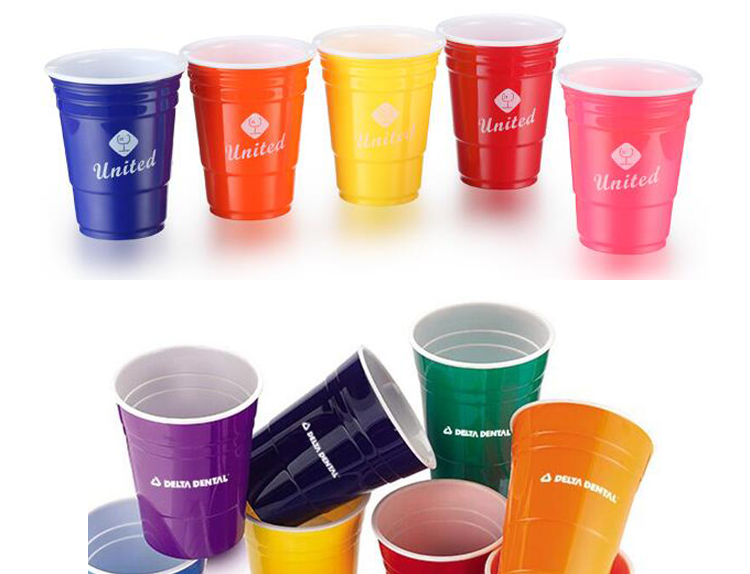 Wholesale Disposable American Party Red Solo Cup, Double-Color Solo Cup