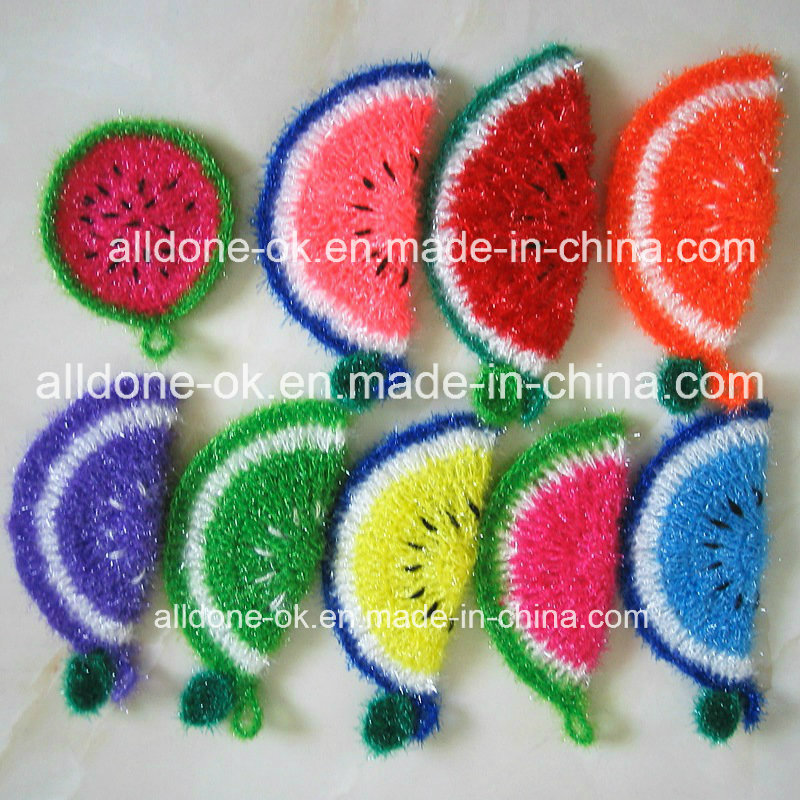 Hand Crochet Scrubbers Scrubbies, Dish Scrubber Factory, Watermelon