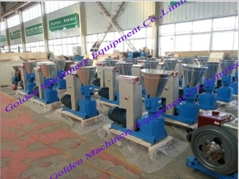 China Animal Feed Flat Die Wood Pellet Making Granulator Machine