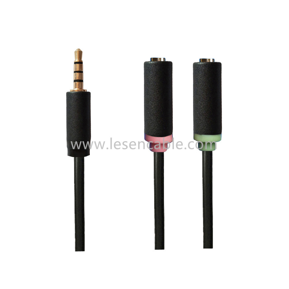 Cavo audio da 1 a 2 sdoppiatore a Y Cavo audio da 3,5 mm maschio a femmina