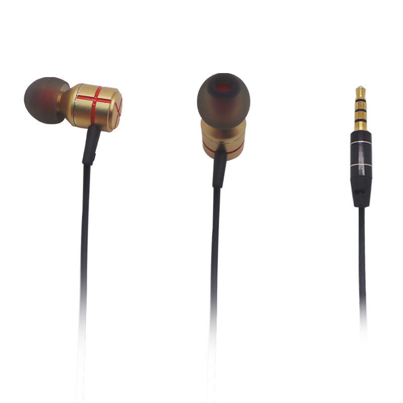 Earphone seluler logam Metal Mobile Earphones
