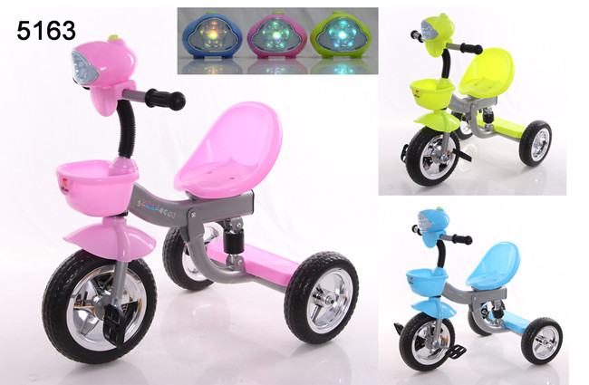 Musical Three Color Metal Children Tricycle for Sale