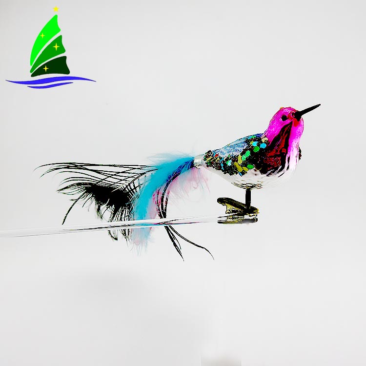Ornamento de Navidad de vidrio pájaro Glass Bird Christmas Ornament