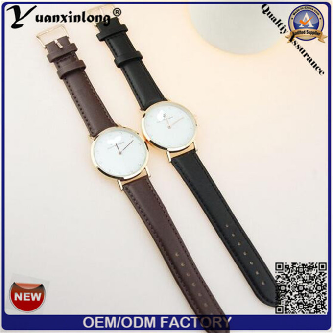 Yxl-654 Fashionable Japan Movt Quality Italian Leather Straps Watches