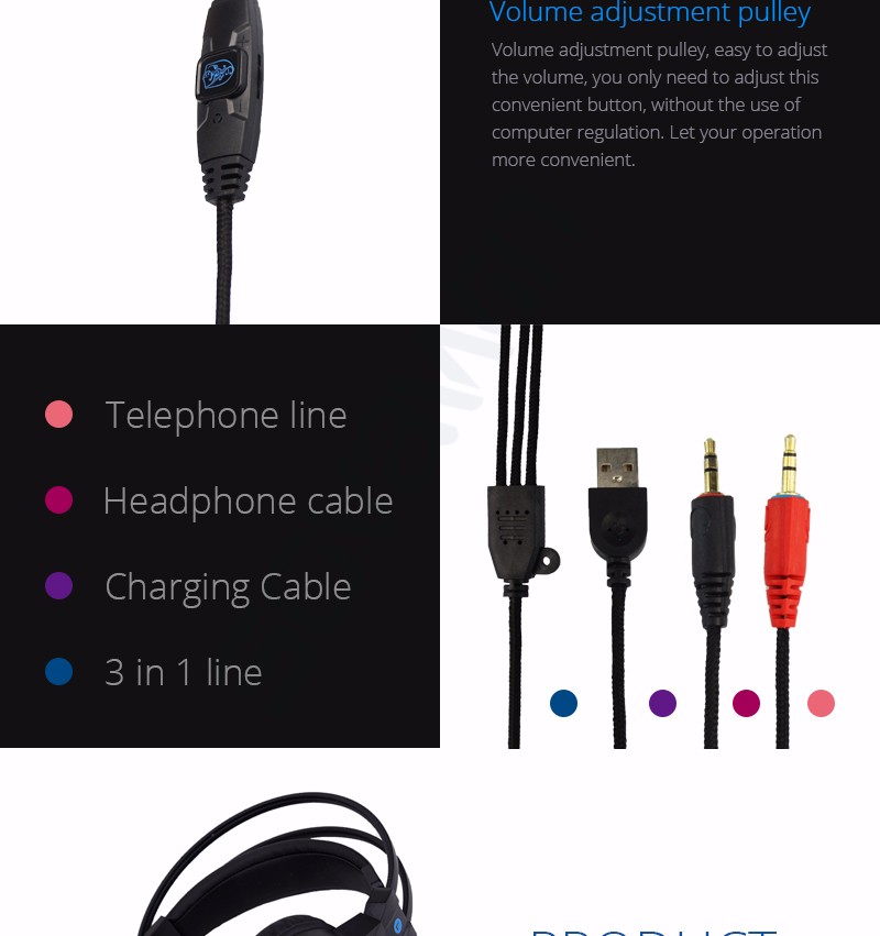 headphone gaming berkabel wired gaming headphone