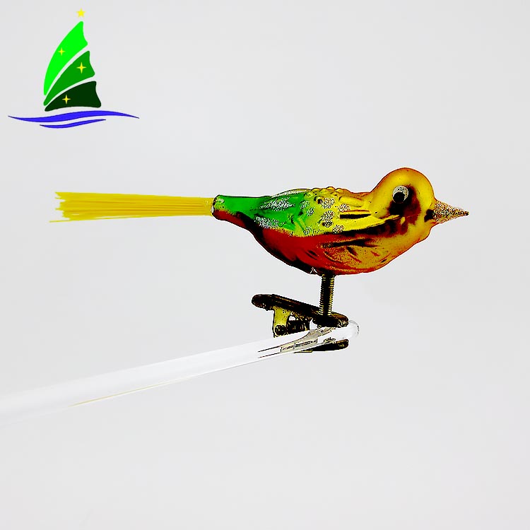 Ornamento de Natal de pássaro de vidro Glass Bird Christmas Ornament