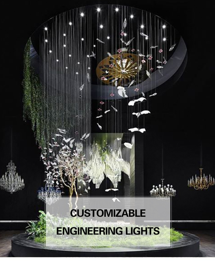 Stainless Steel Art LED Chandelier