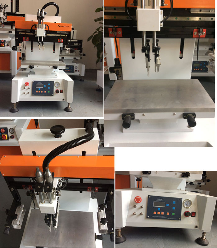 2016 New Flat Plastic Box Gift Box Screen Printing Machine with Vacuum Table