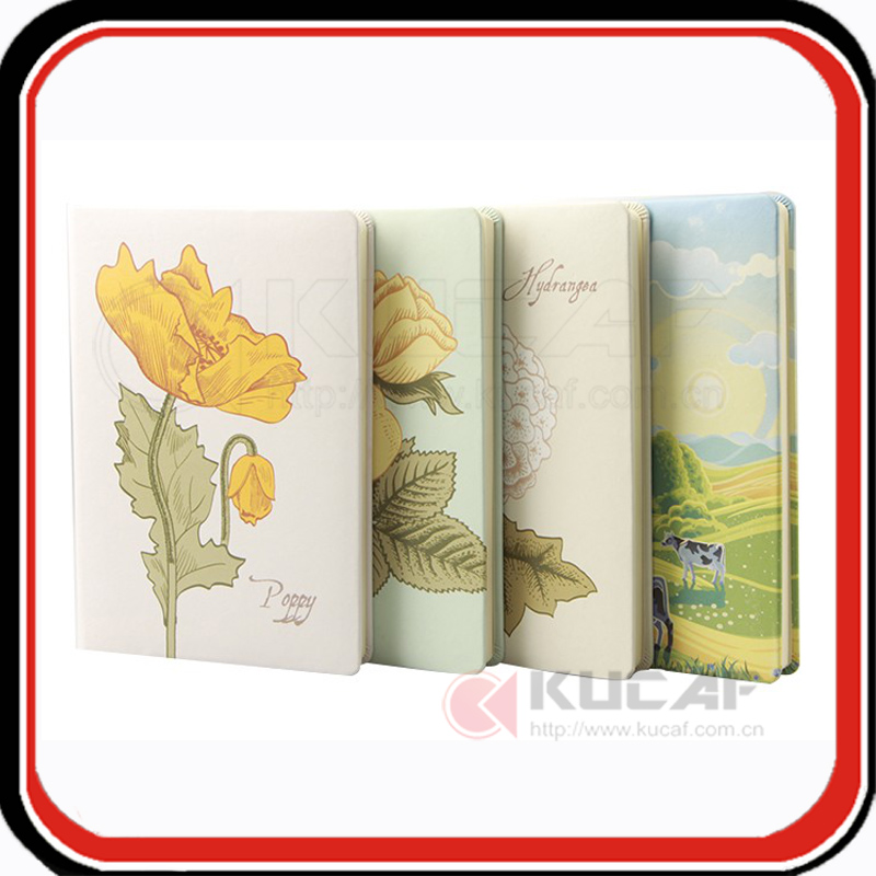 Office Supply Full Color Printing A5 Size PU Note Book
