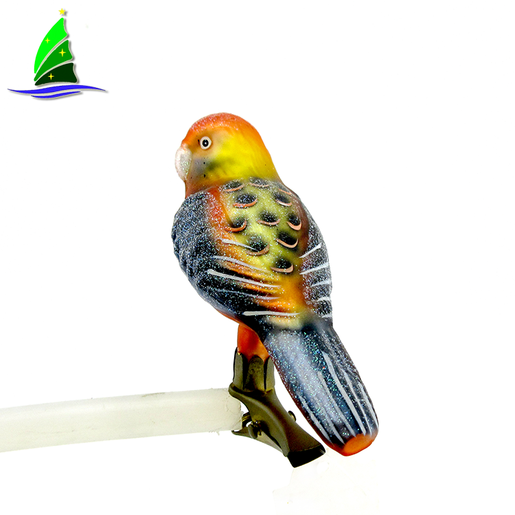 Ornamento de loro pájaro figurilla Parrot Ornament Bird Figurine