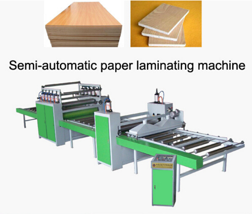Semi-Automatic Line PVC Wood Plastic Plate Surface Laminating Machine