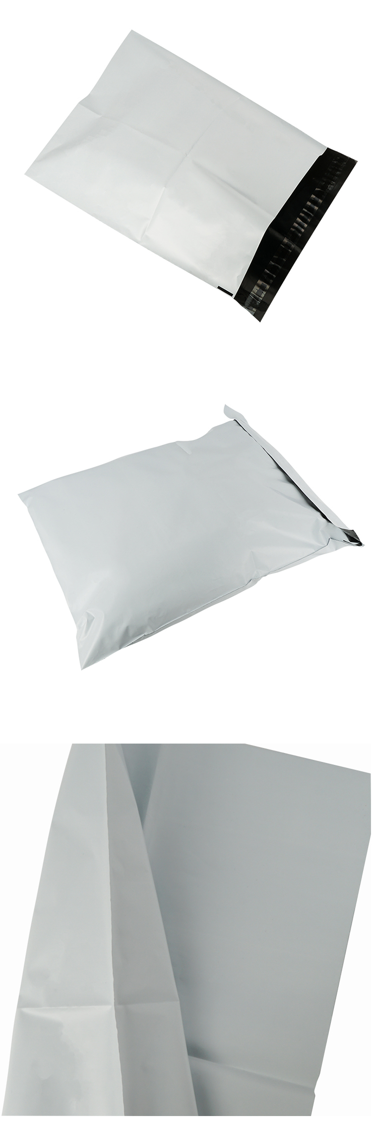 Custom white poly mailer