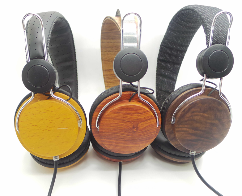 wooden headphones