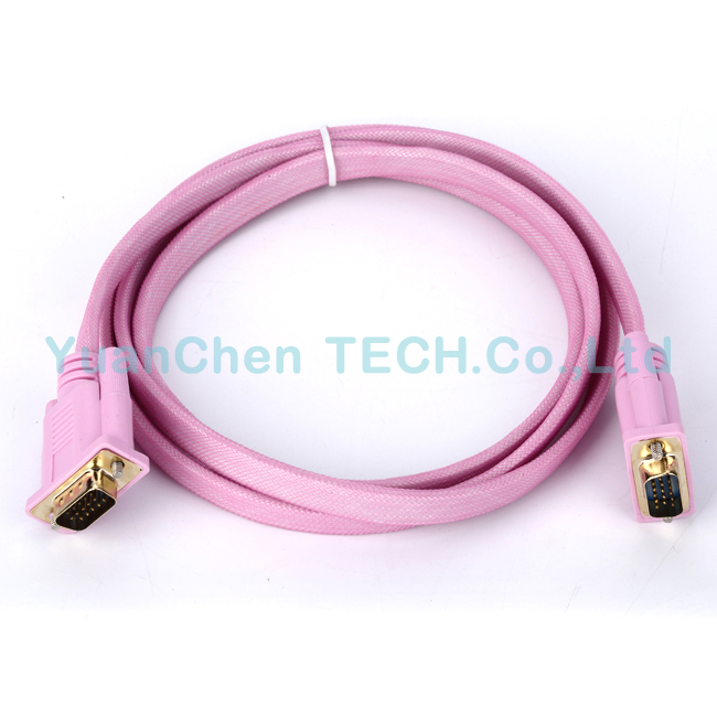 OEM HD 15pins Male to Male VGA Cable for Computer