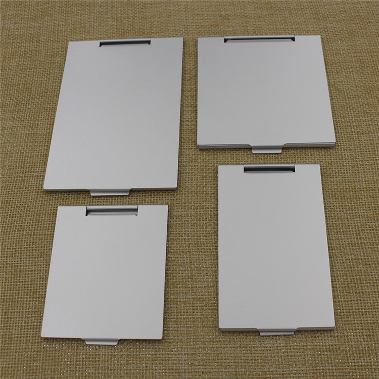 Square Folding Aluminum Pocket Compact Mirror with Custom Logo