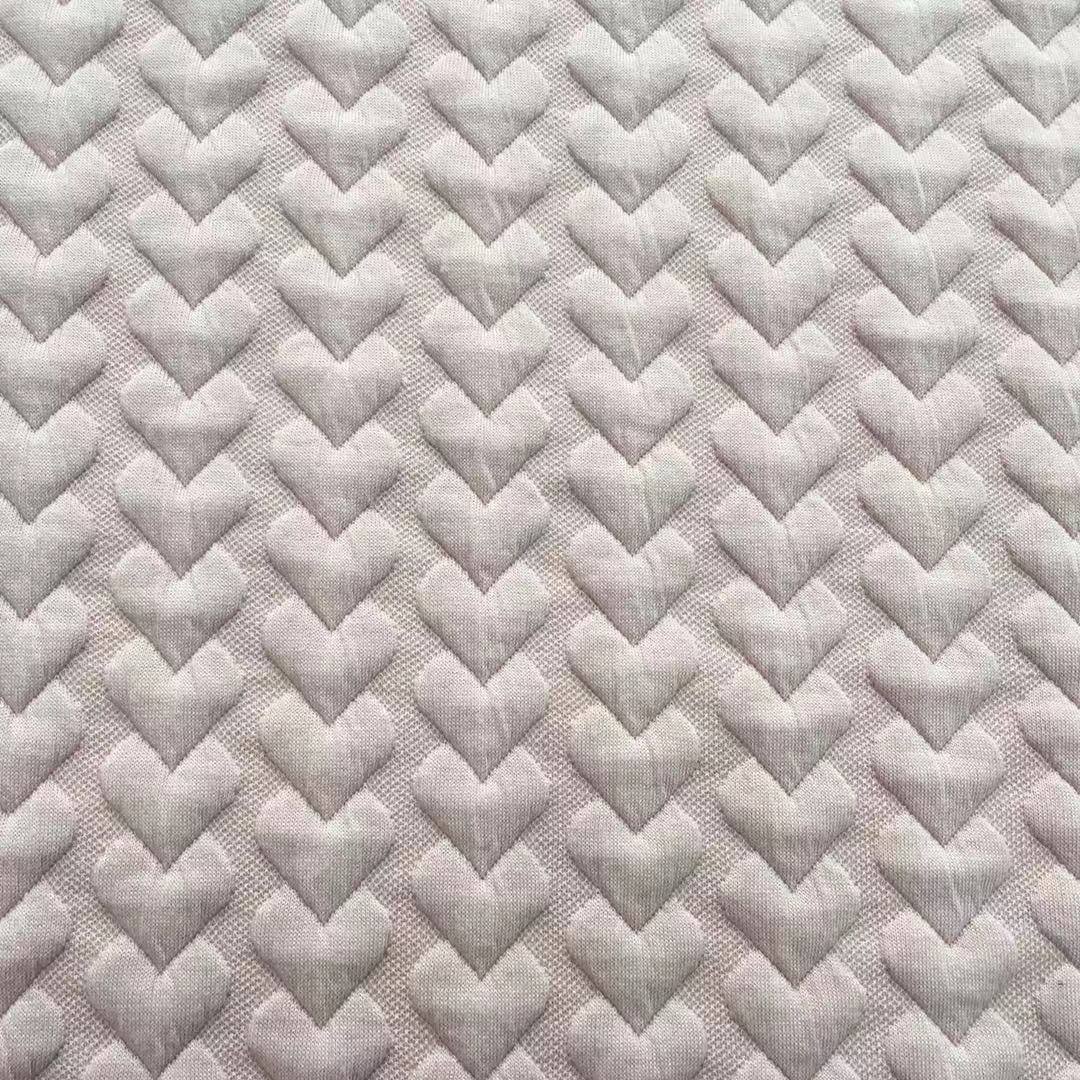 heart shaped jacquard fabric