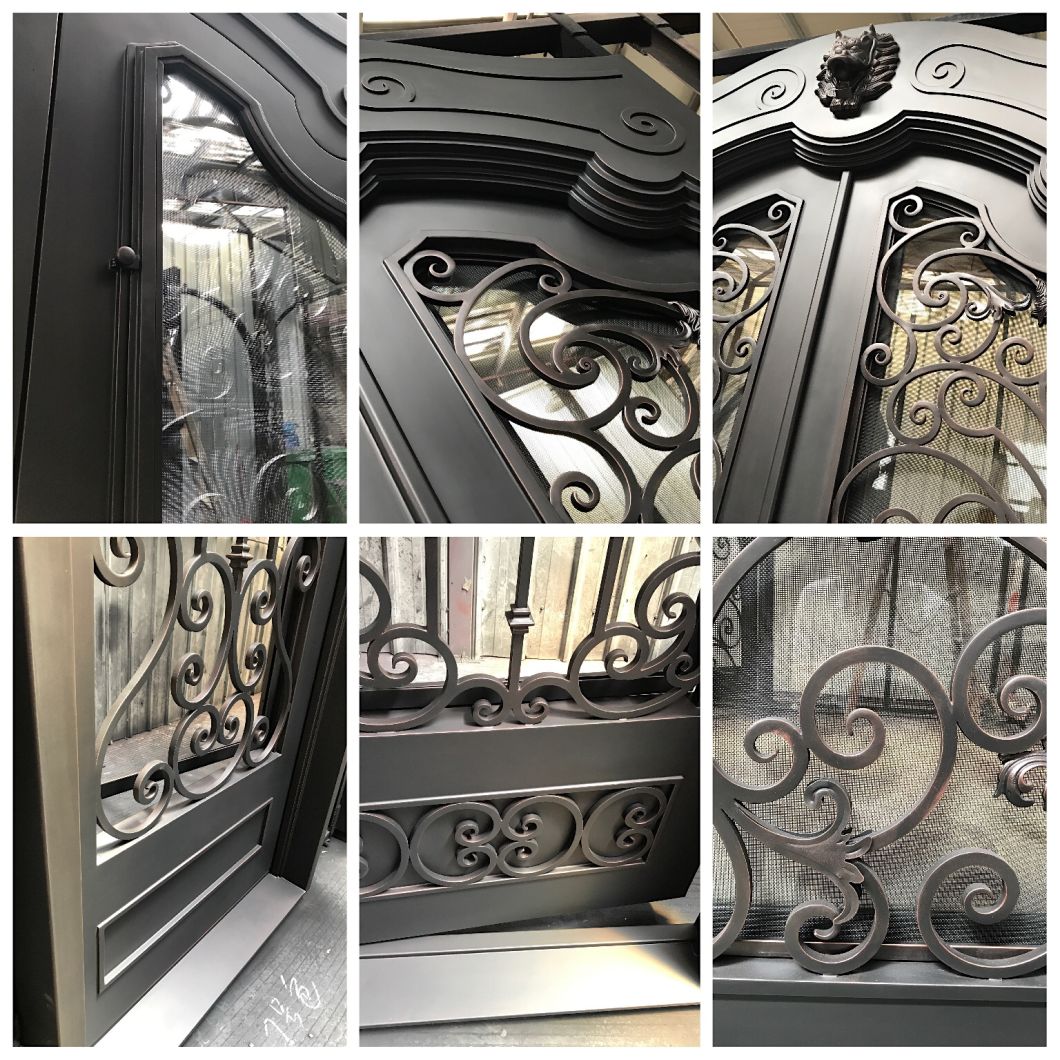 Alta calidad de mejor precio Seguridad exterior de acero de acero puerta de hierro