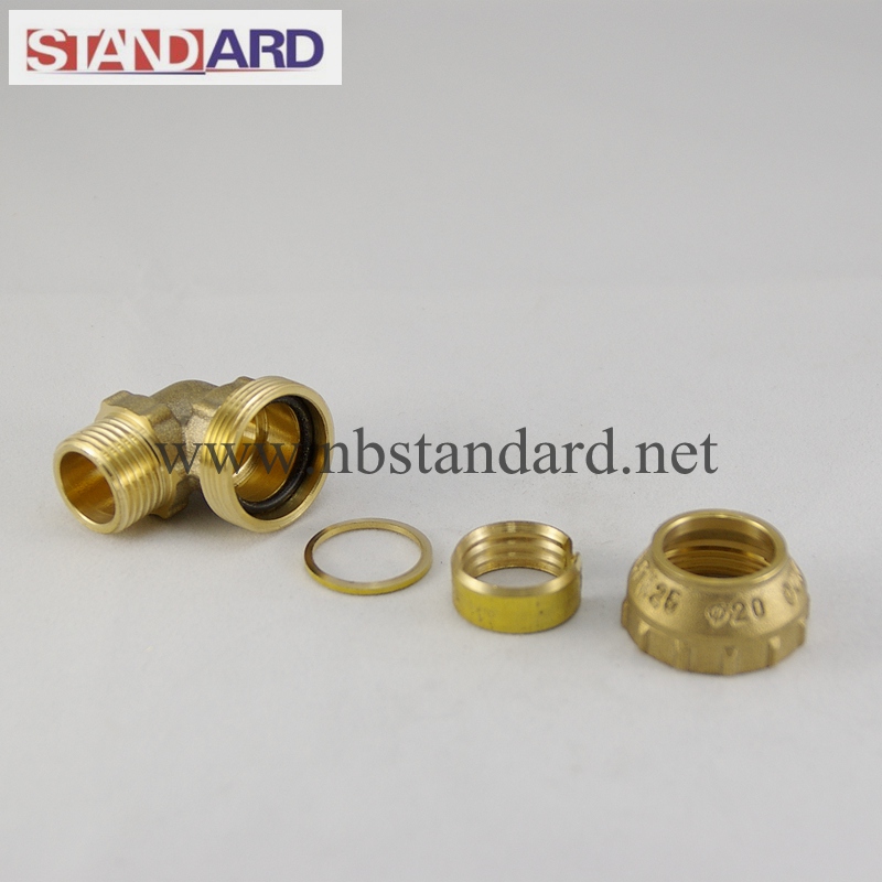Brass PE Fitting with Male Thread Elbow