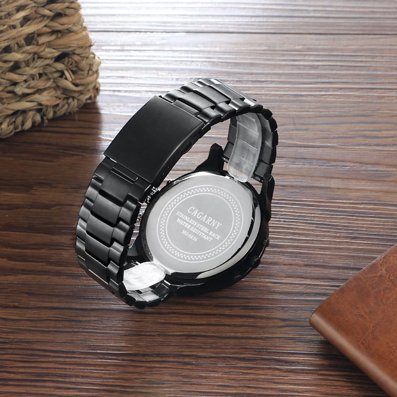 Fashion Multifunction Wristwatch Steel Bracelet Watch for Men