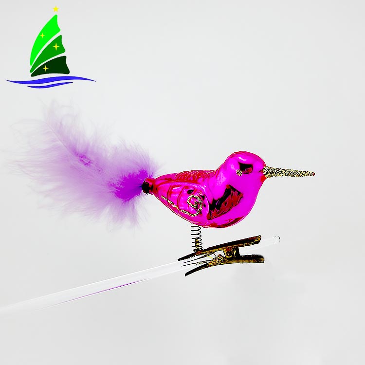 Adornos de vidrio de aves de arte Art Bird Glass Ornaments