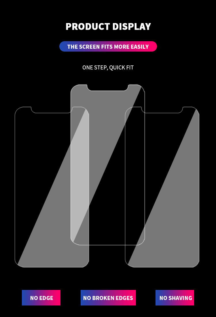 Защитная пленка из закаленного стекла для iPhone Tempered glass screen protector for iPhone
