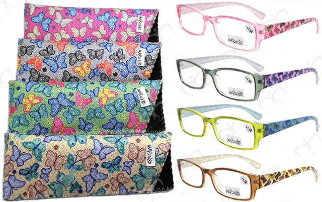 New Fashionable Disply Reading Glasses with Pouch (MRP21680)