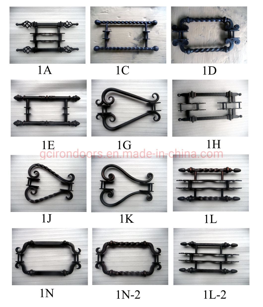 Puerta principal de metal para chimenea