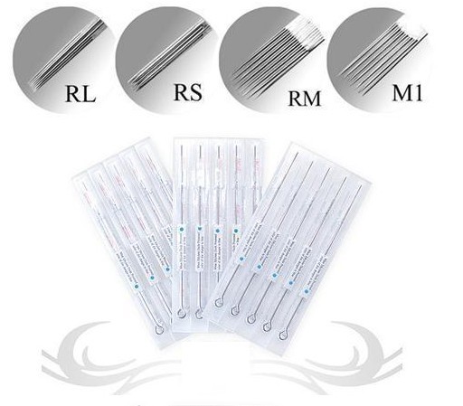 High Quality Sterilized Tattoo Needles with Blue Disinfection DOT