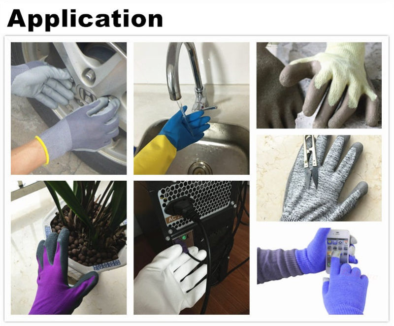 15gauge Nylon/Spandex Liner, Nitrile Coating, 3/4, Micro-Foam Safety Gloves
