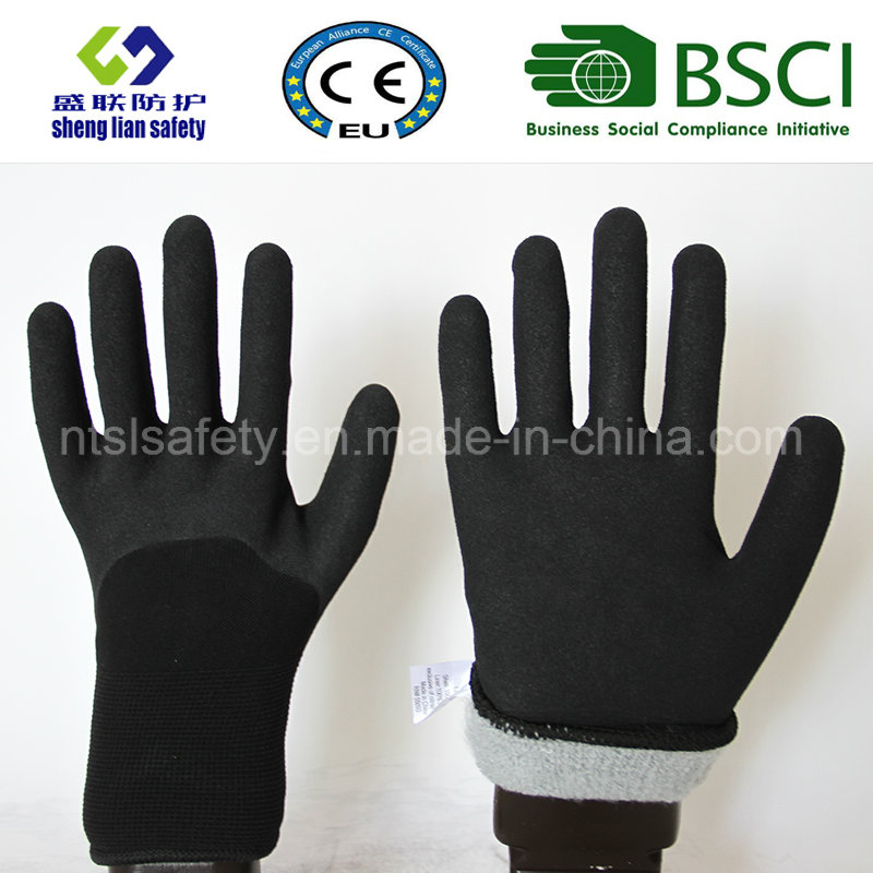Nitrile Coating, Sandy Finish Safety Work Gloves (SL-NS115)