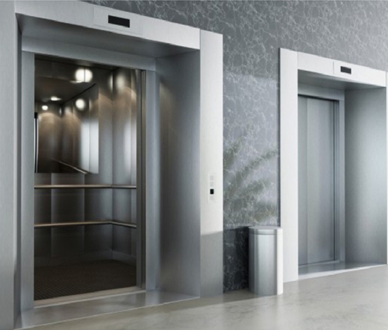 High Speed Stretcher Elevator with Hairline Stainless Steel