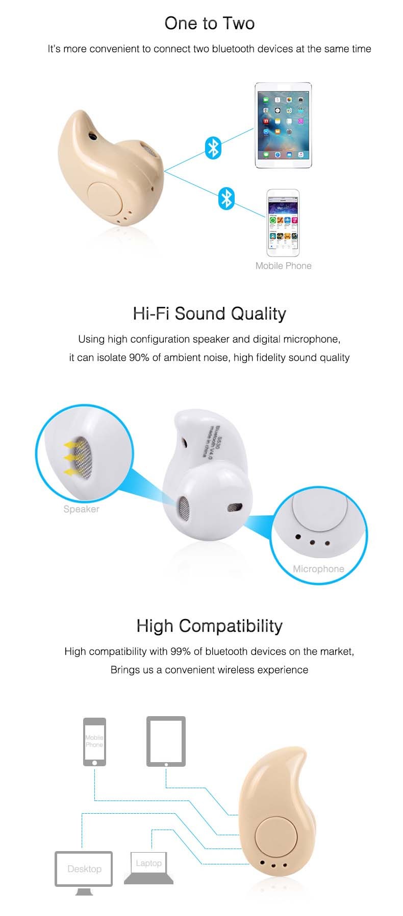 miny stereo earbuds