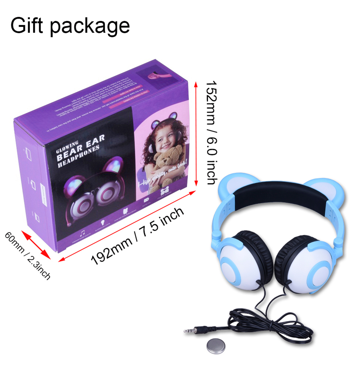 panda ear headphone packing