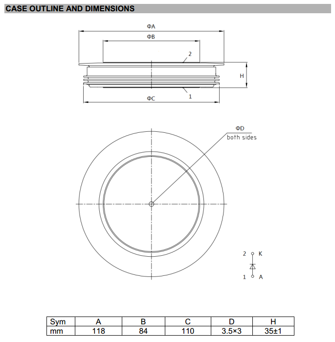 Standard Rectifier YZPST-ZP5000A2000V