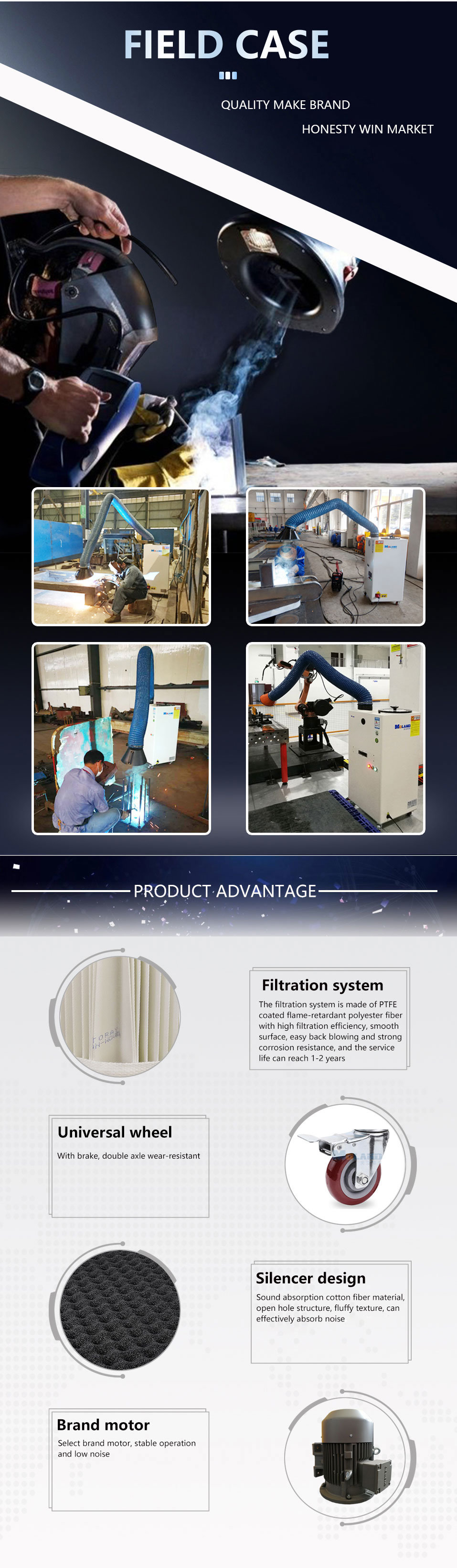 Purificador de fumaça industrial Industrial fume Purifier
