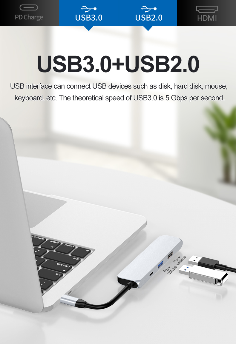 USB-C HUB 4 in 1