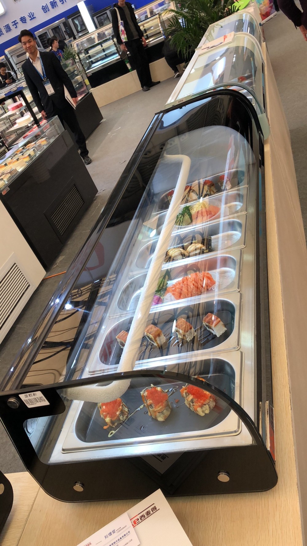 vitrina de vidrio para pasteles cake glass display cabinet