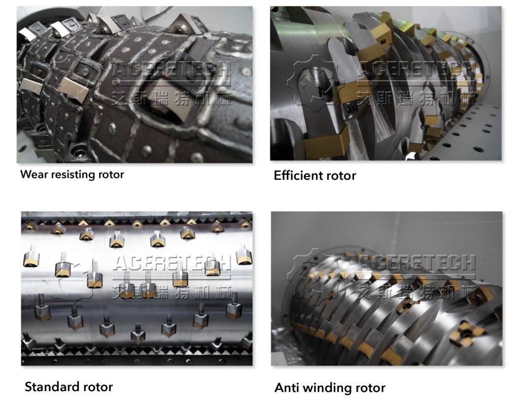 Shredder for Plastic Lumps Film Pipes Woven Bags