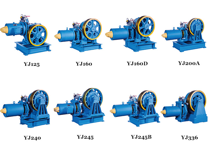 Máquina elevadora de tracción con engranajes Máquina de tracción con engranajes de elevación eléctrica